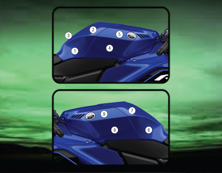 Eazi-Grip Tank Protection Film for Yamaha R7