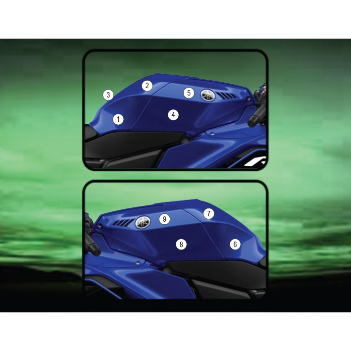 Eazi-Grip Tank Protection Film for Yamaha R7, gloss or matte