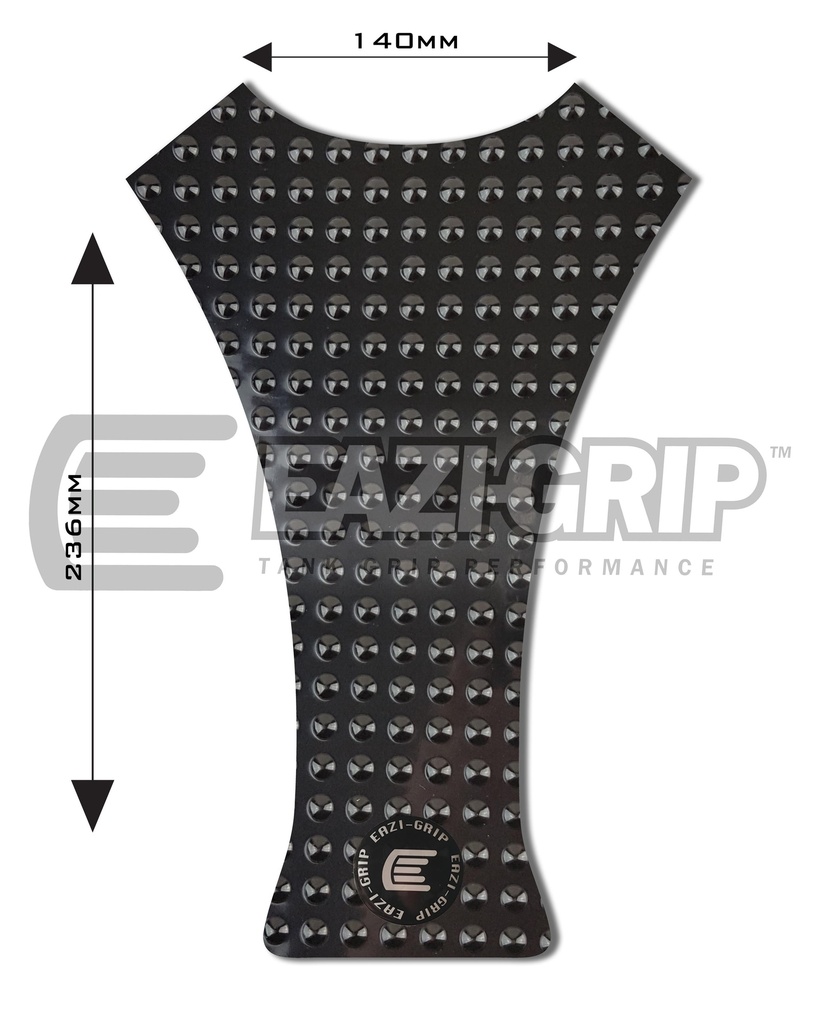 [EVOCENTREPADBBL] Eazi-Grip EVO Centre Tank Pad B 140mm x 236mm, clear or black (Black)