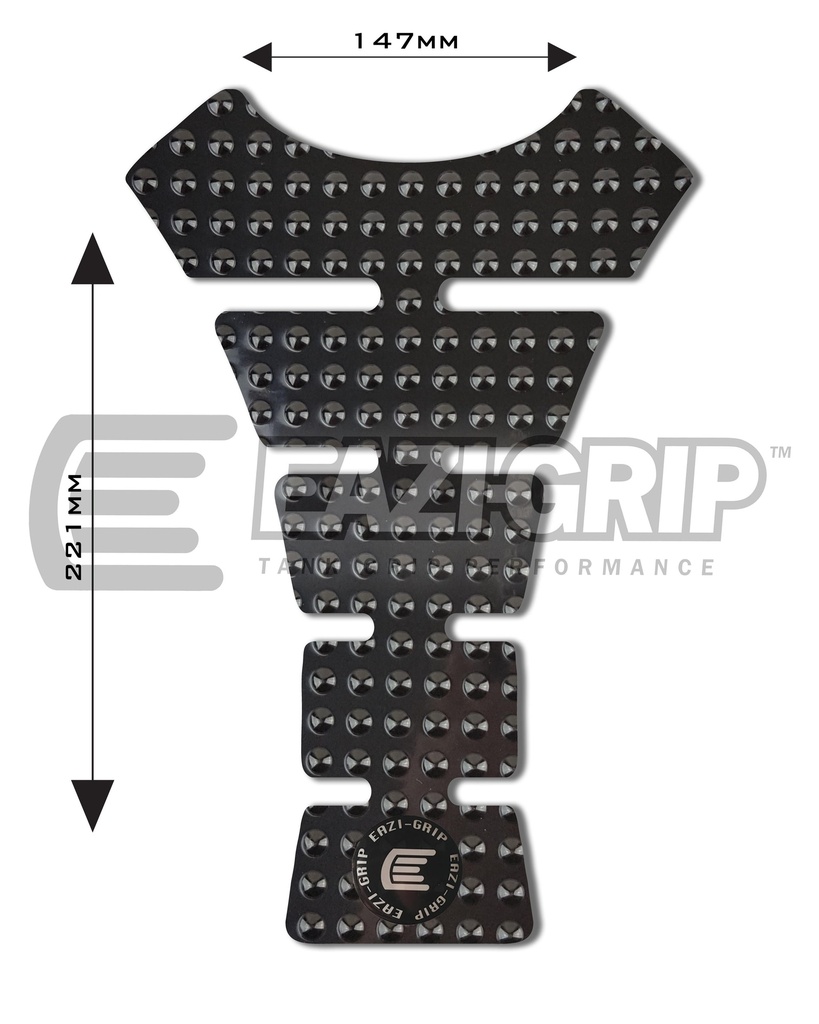 [EVOCENTREPADFBL] Eazi-Grip EVO Centre Tank Pad F 147mm x 221mm, clear or black (Black)