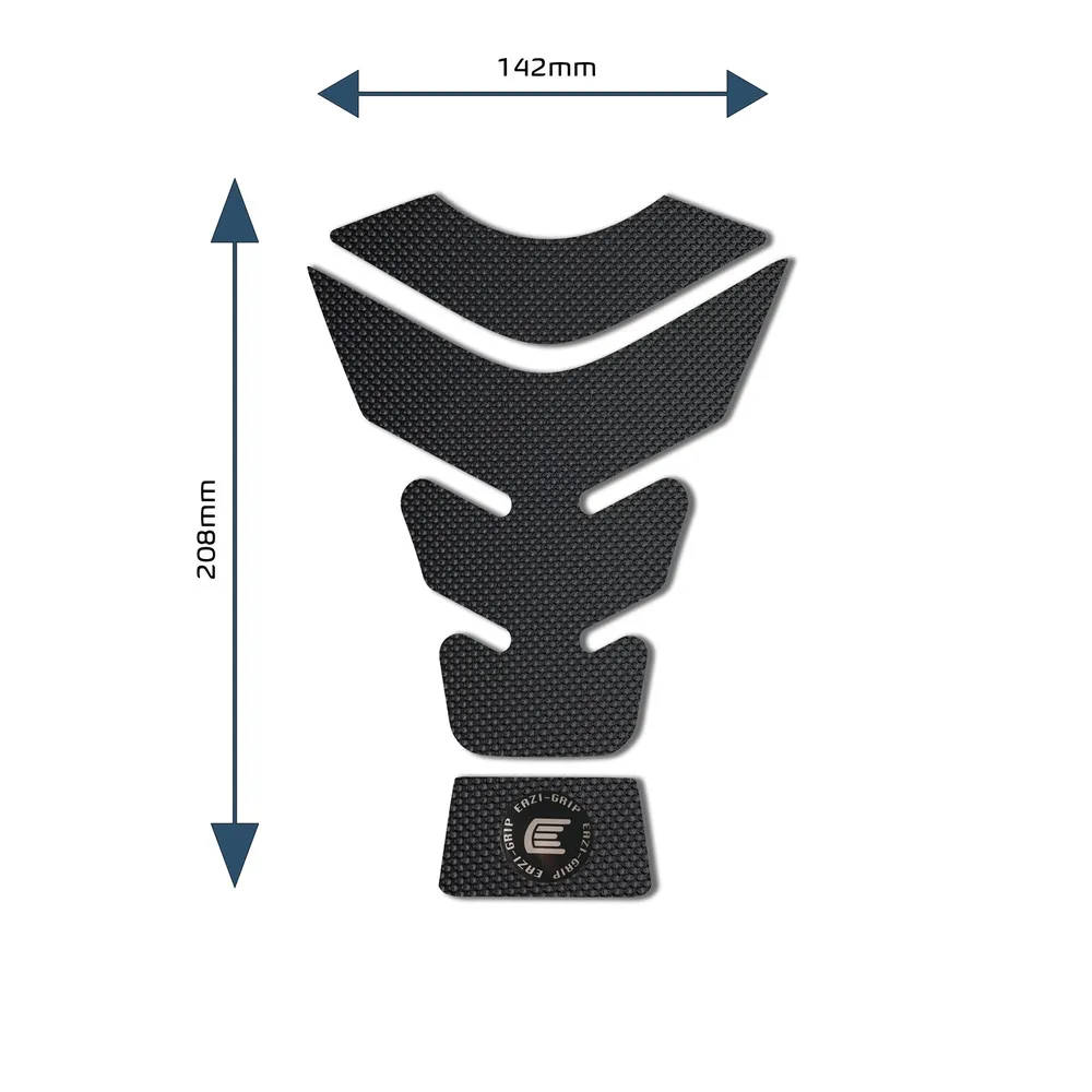 [PROCENTREPADGBL] Eazi-Grip PRO Centre Tank Pad G 142mm x 208mm, clear or black (Black)