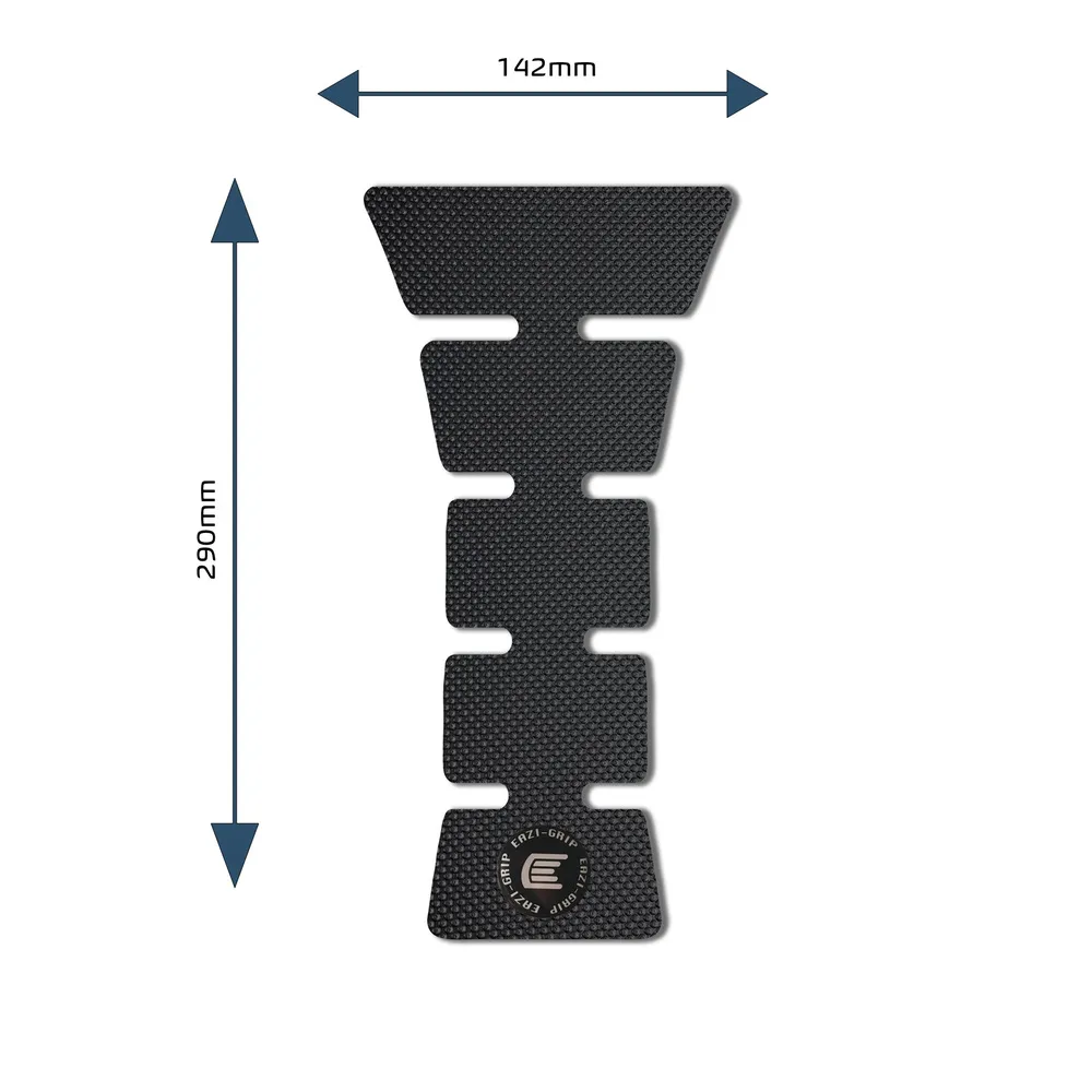 [PROCENTREPADEBL] Eazi-Grip PRO Centre Tank Pad E 142mm x 290mm, clear or black (Black)