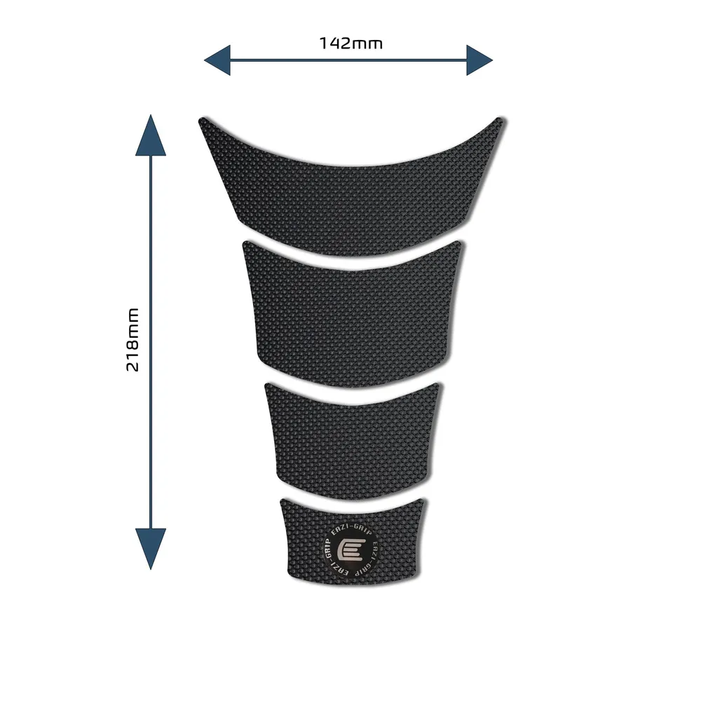 [PROCENTREPADABL] Eazi-Grip PRO Centre Tank Pad A 142mm x 218mm, clear or black (Black)
