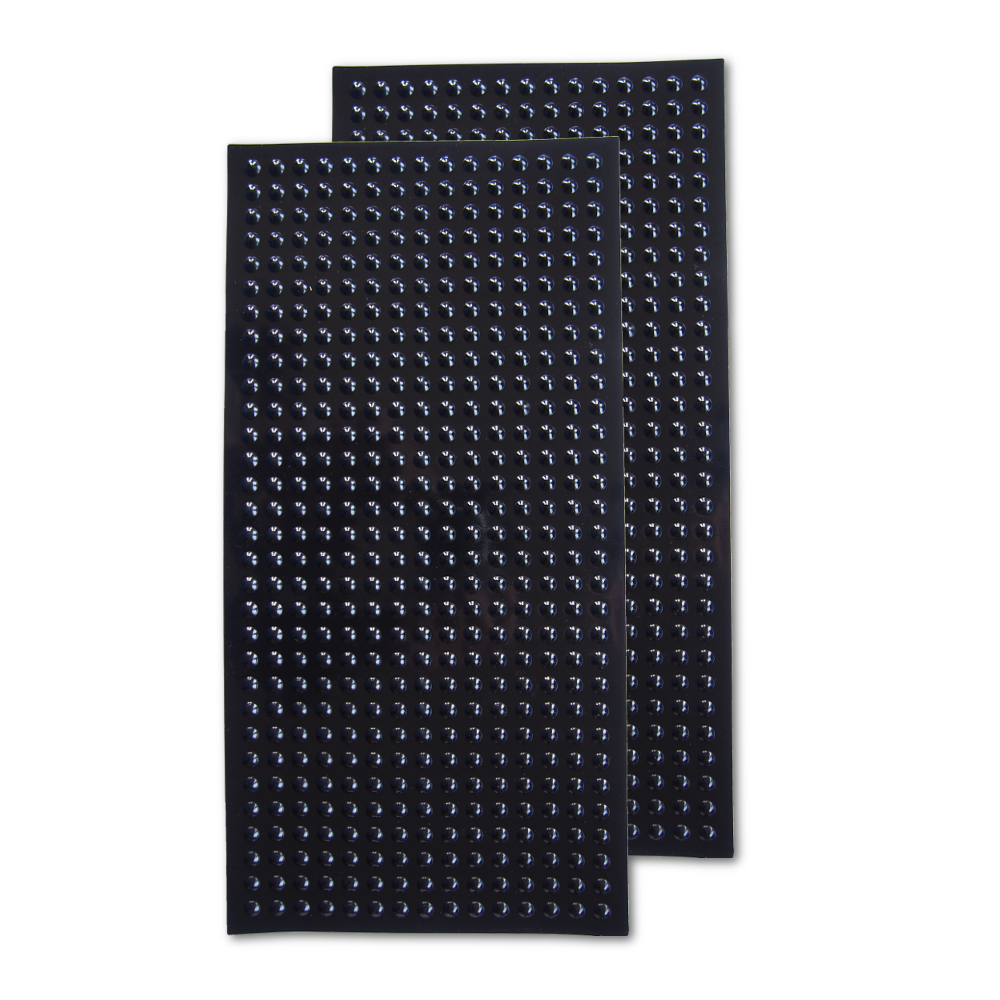 [EVOSHEETSBL] Eazi-Grip EVO Tank Grips (DIY cut to shape) 2 x Universal Sheets, clear or black (Black)