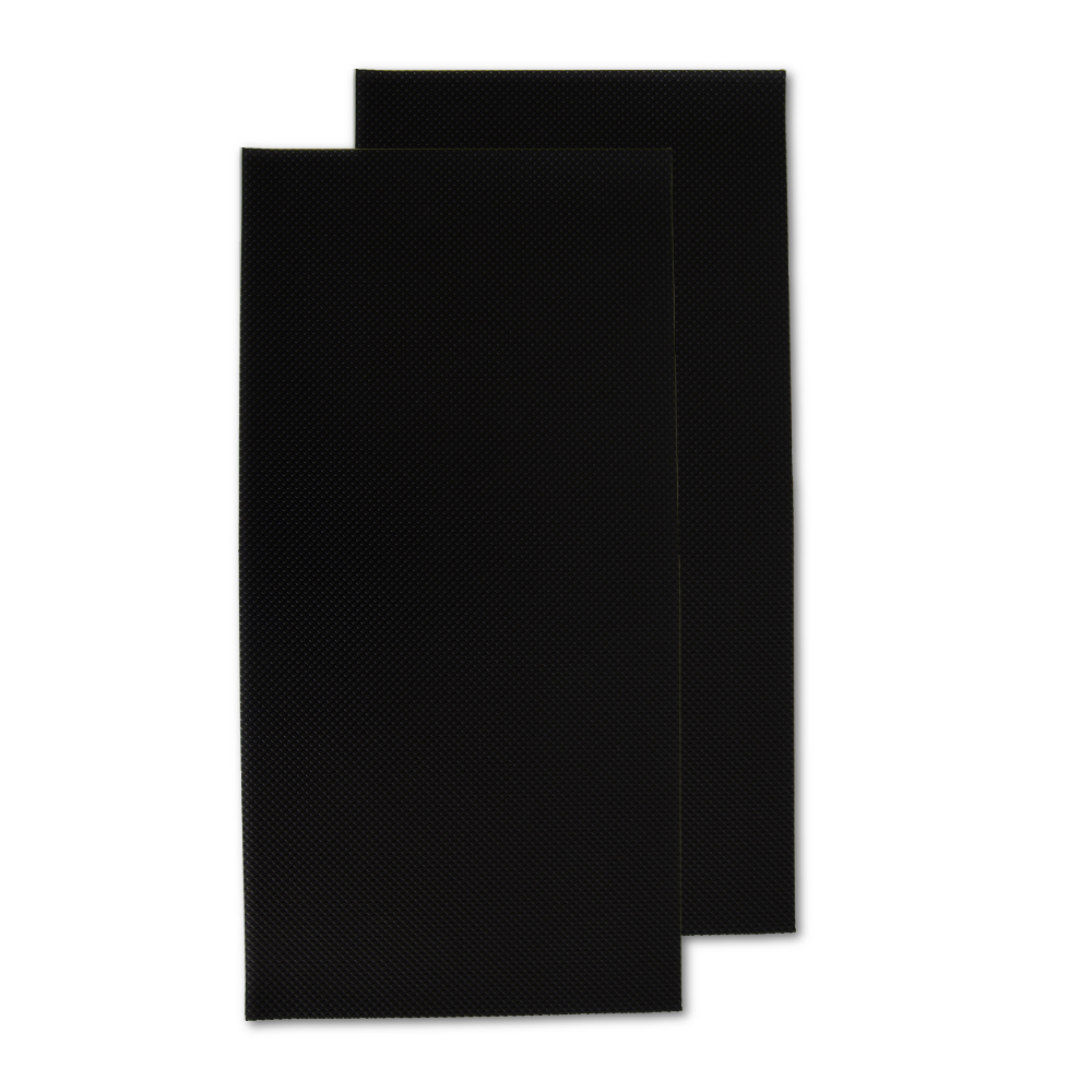 [PROSHEETSBL] Eazi-Grip PRO Tank Grips (DIY cut to shape) 2 x Universal Sheets, clear or black (Black)