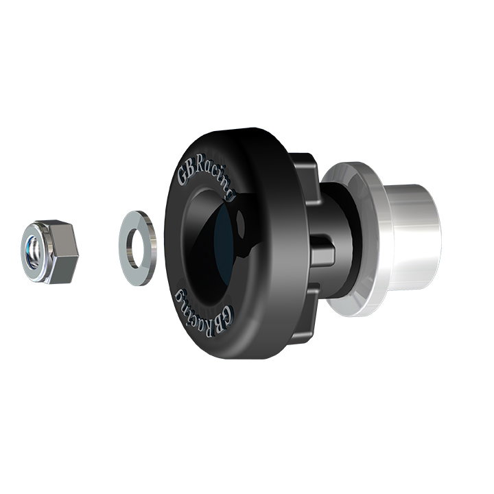 [BA-675-LHS-GBR-002] GBRacing Front Spindle Protector LHS for Triumph Street Triple 675