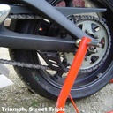 GBRacing Lower Chain Guard / Shark Fin for Triumph Street Triple 675