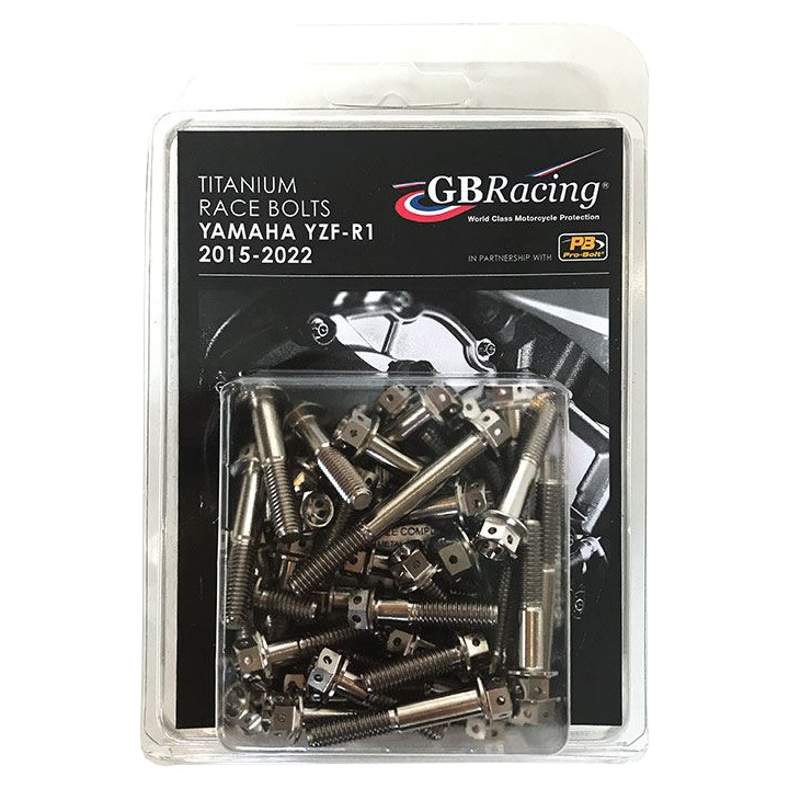 [TI-R1-2015-SET] GBRacing Titanium Engine Bolt Kit for Yamaha YZF-R1