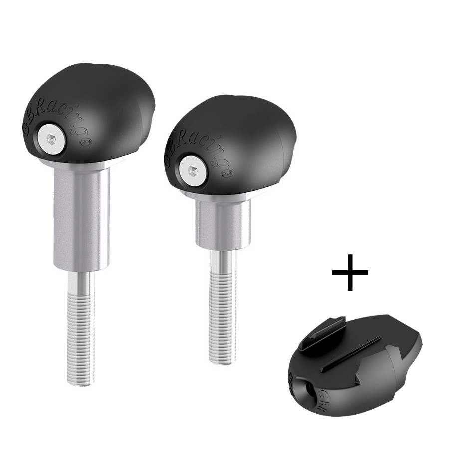 [FS-MT09-2014-S-GPR] GBRacing Bullet Frame Sliders (Street) for Yamaha MT-09 Tracer GoPro™ Camera Mount bundle