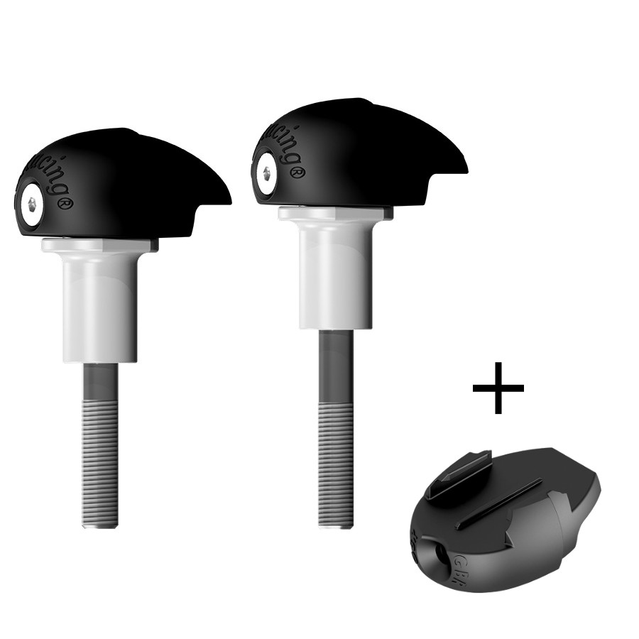 [FS-GSXS1000-L5-S-GPR] GBRacing Bullet Frame Sliders (Street) for Suzuki GSX-S 1000 GoPro™ Camera Mount bundle