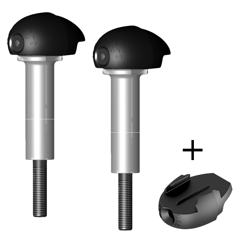 [FS-Z900-2017-S-GPR] GBRacing Bullet Frame Slider Set (Street) for Kawasaki Z900 GoPro™ Camera Mount bundle