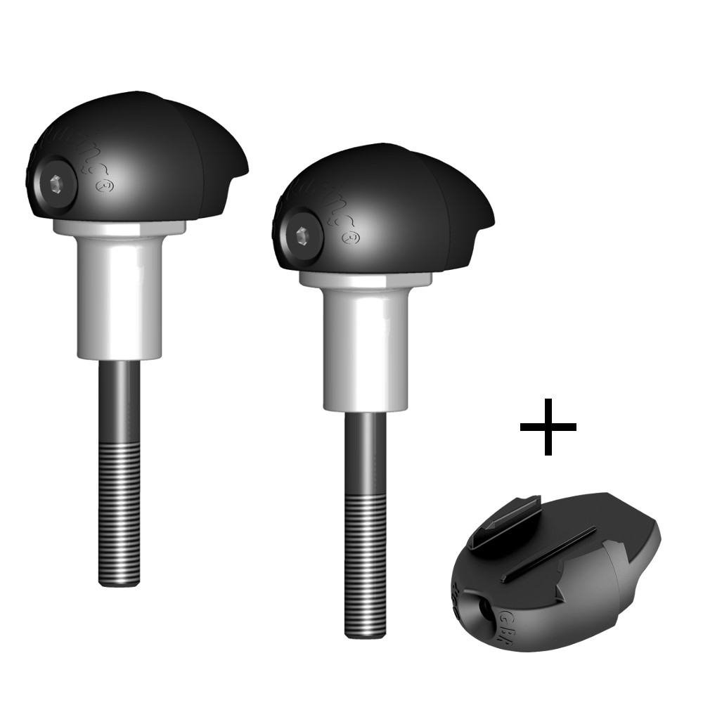 [FS-GSXR1000-K9-S-GPR] GBRacing Bullet Frame Sliders (Street) for Suzuki GSX-R 1000 K9 - L6 GoPro™ Camera Mount bundle