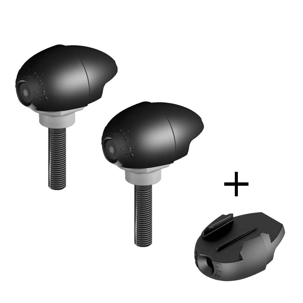 [FS-R1-2015-R-GPR] GBRacing Bullet Frame Sliders (Race) for Yamaha YZF-R1 GoPro™ Camera Mount bundle