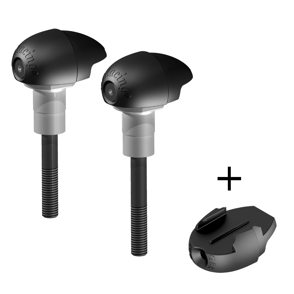[FS-RSV4-2010-R-GPR] GBRacing Bullet Frame Sliders (Race) for Aprilia RSV4 Tuono V4 GoPro™ Camera Mount bundle