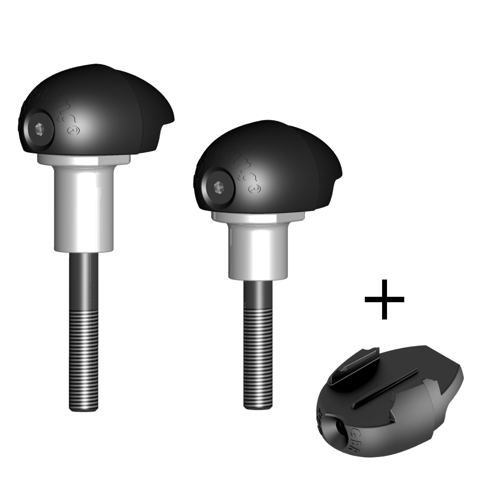 GBRacing Race Bullet Frame Sliders for Suzuki GSX-R 1000 K9 - L6 GoPro™ Camera Mount bundle