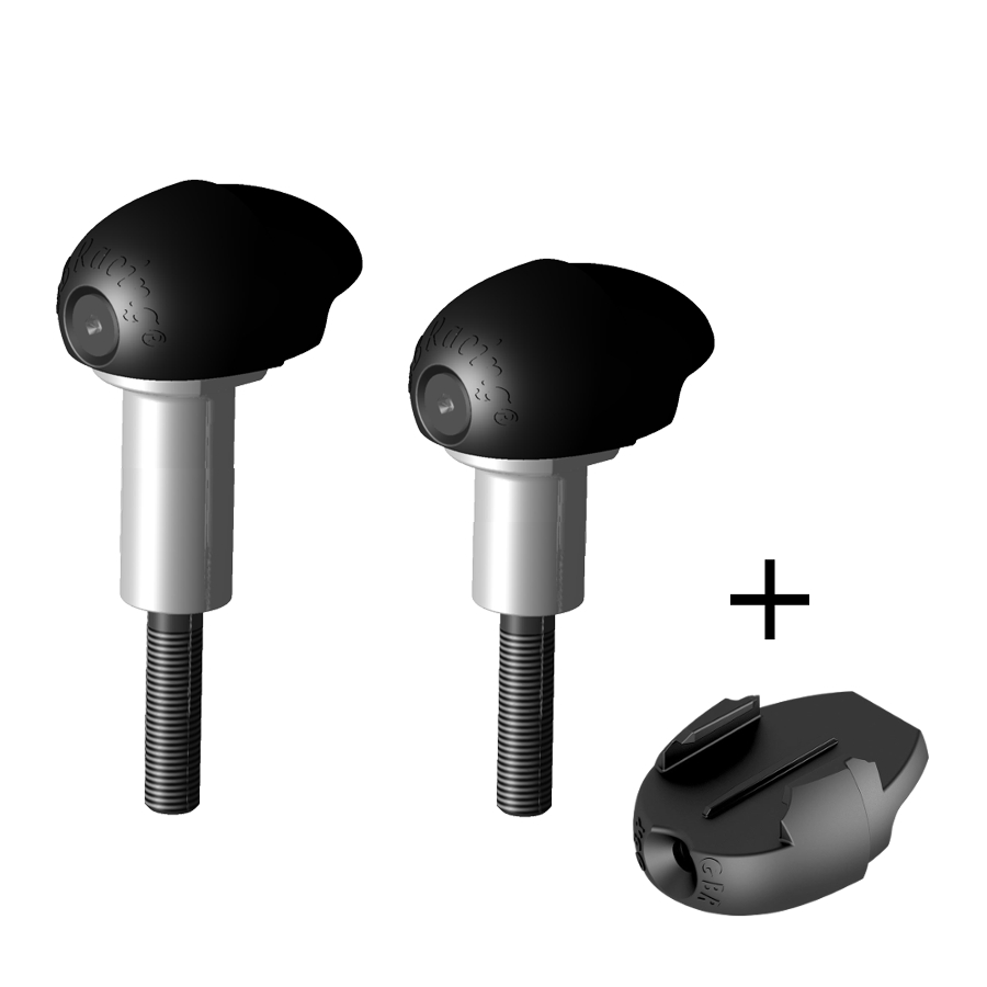 GBRacing Street Bullet Frame Sliders for Kawasaki ZX-10R GoPro™ Camera Mount bundle