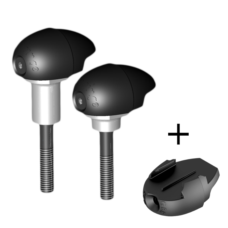 GBRacing Race Bullet Frame Sliders for BMW S1000RR HP4 GoPro™ Camera Mount bundle