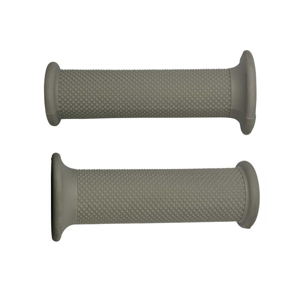 [GR001S-NF] Accossato Pair of Medium Racing Grips closed end silver