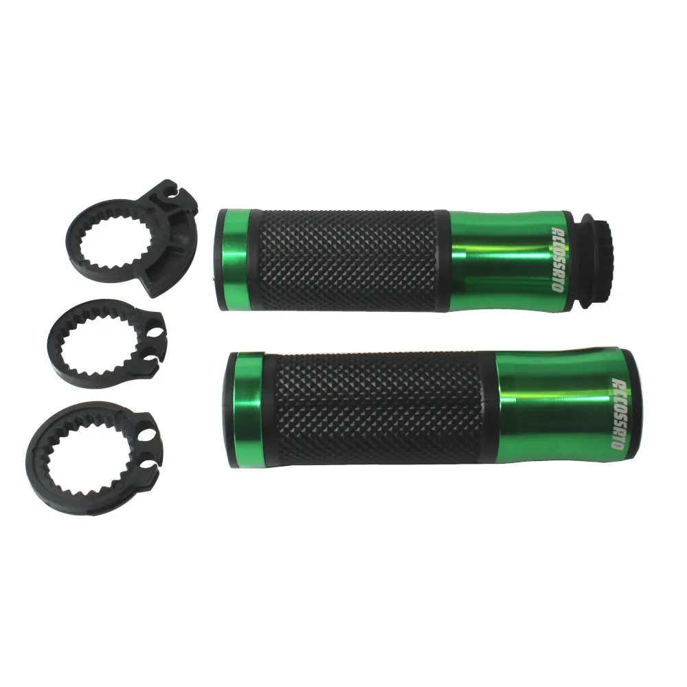 [GR004G] Accossato Pair of CNC Aluminium Racing Grips green