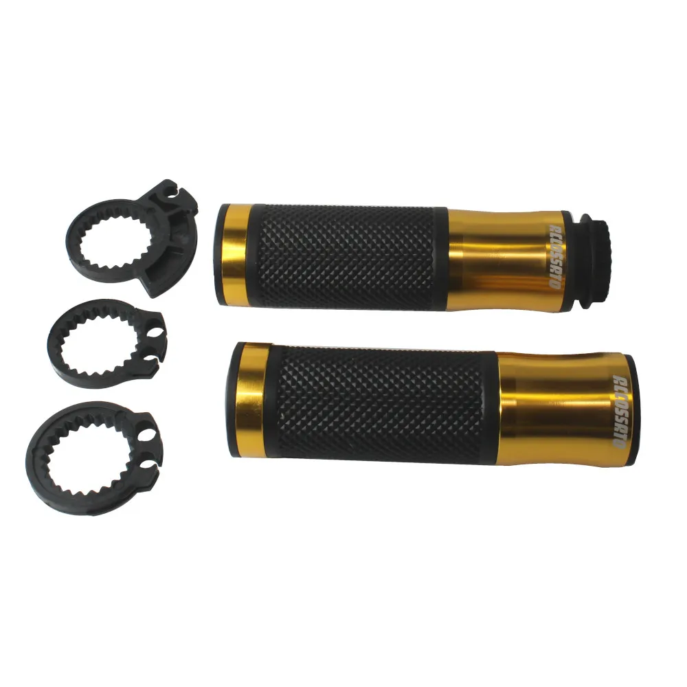 [GR004Y] Accossato Pair of CNC Aluminium Racing Grips gold