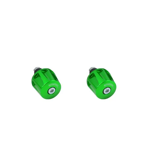 [TK001G] Accossato Handlebar Ends TK001 Aluminium 12 - 20mm green