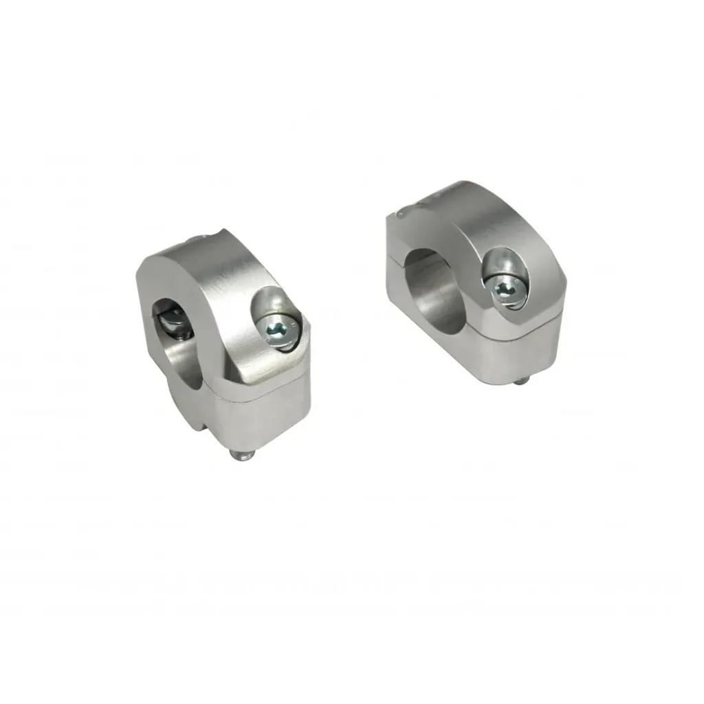[RK118S] Accossato Transformation Riser Kit for handlebar 22mm - 28mm silver