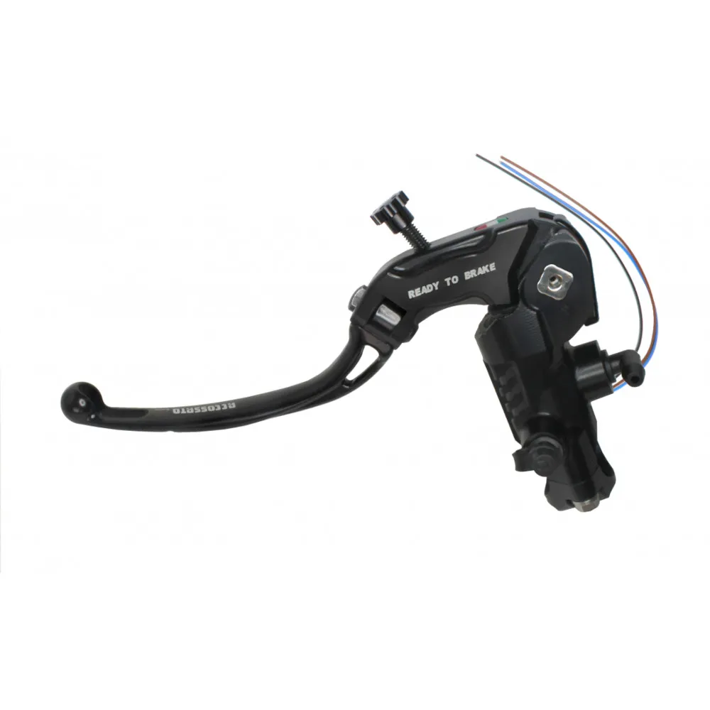 [CY100N-L-RST] Accossato Clutch Master Cylinder Ready-to-Brake PRS 16x15-16-17 long black folding lever