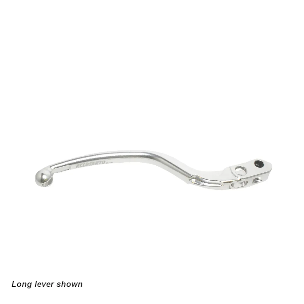[LV001S-C-16-RST] Accossato Fixed Brake Lever for Accossato and Brembo master cylinders, short silver 16mm