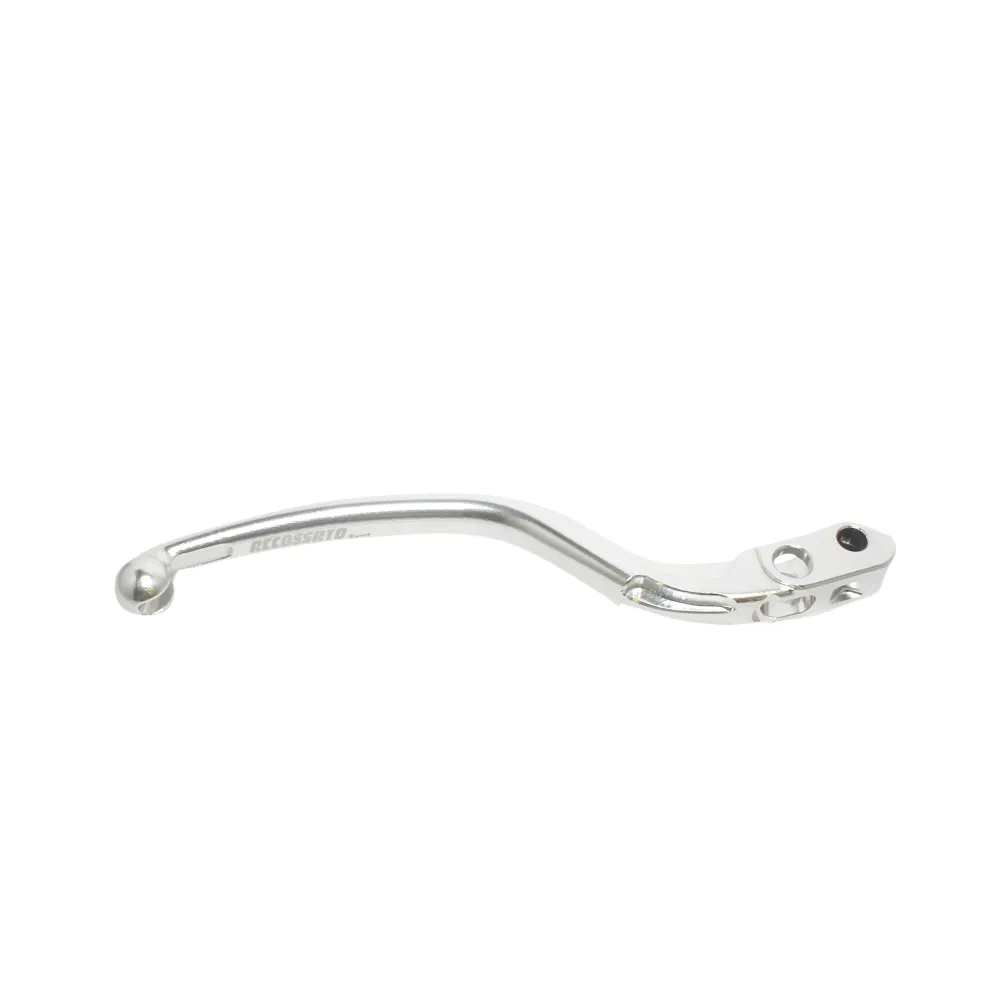 [LV001S-L-18-RST] Accossato Fixed Brake Lever for Accossato and Brembo master cylinders, long silver 18mm