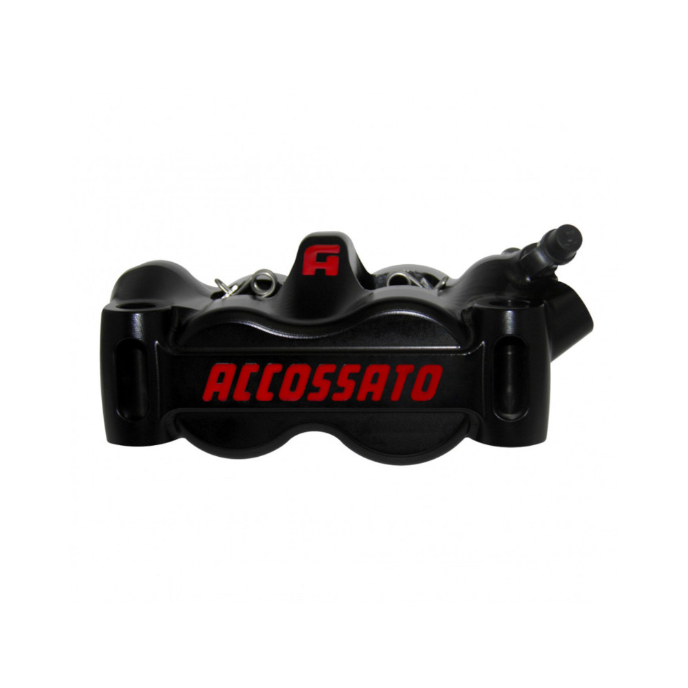 Accossato Radial Brake Caliper RHS CNC-machined Monoblock 100 mm titanium pistons, black