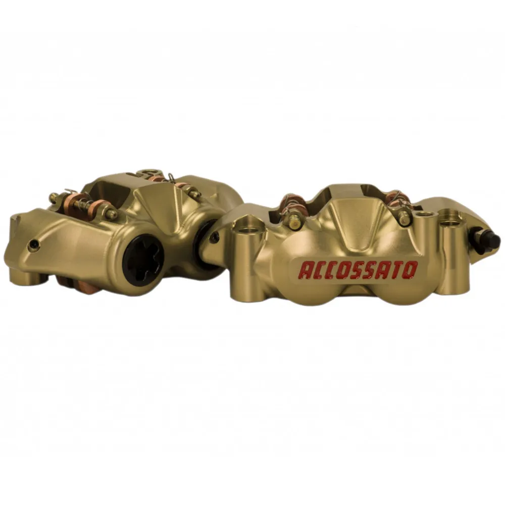 [PZ001H-SD] Accossato Radial Brake Caliper CNC Monoblock 108 mm titanium pistons hard oxidised, left and right