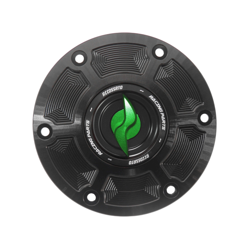 Accossato Fuel Cap Quick Action for Ducati Multistrada Diavel, green