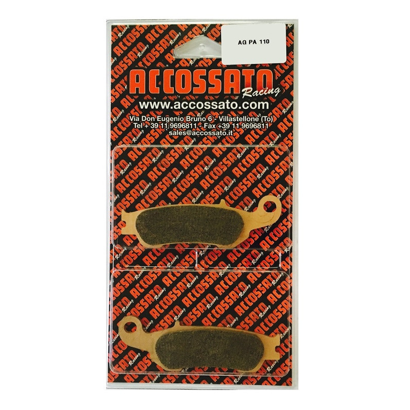 Accossato AGPA110STMX Race Brake Pads for Yamaha WRF YZF models