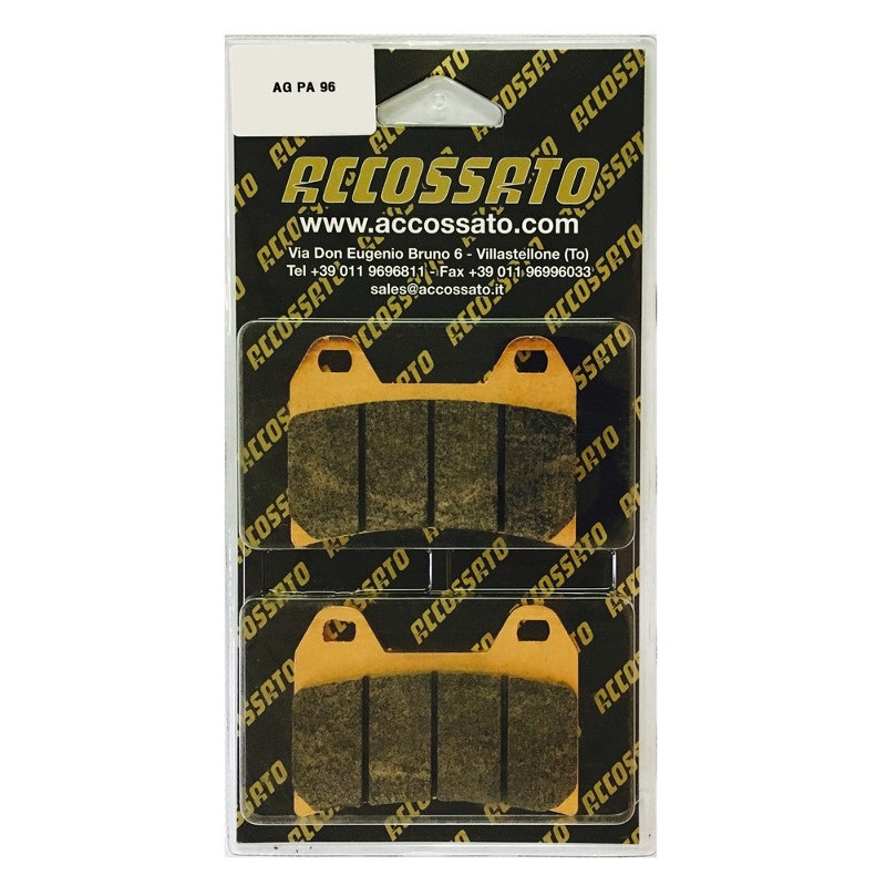 Accossato AGPA96ST Street Brake Pads for Aprilia Benelli BMW Ducati KTM Moto Guzzi MV Agusta