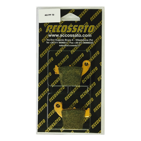 Accossato AGPP72STMX Race Brake Pads for Honda CR125 CR250 CRF250 CRF450