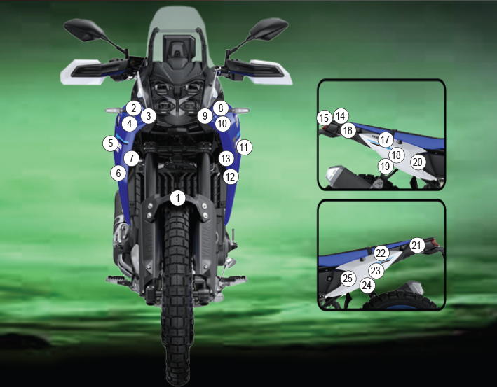 Eazi-Grip Paint Protection Film for Yamaha Tenere 700, gloss or matte